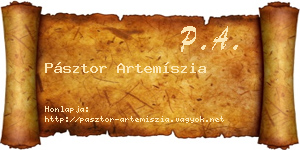 Pásztor Artemíszia névjegykártya